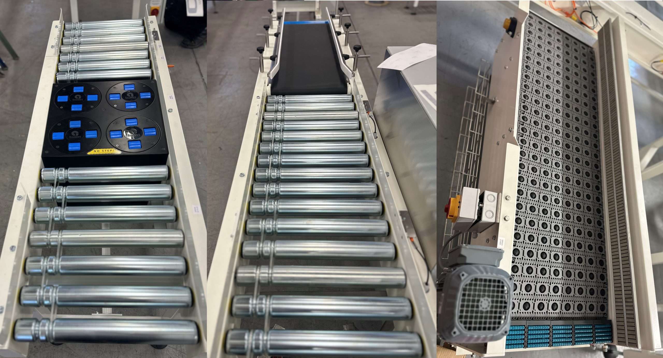 Conveyors in the CKF Systems workshop for UK food customer